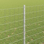 vidaXL Îngrădire cu stâlpi Argintiu 1.5 x 10 m Oțel