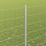 vidaXL Îngrădire cu stâlpi Argintiu 1.5 x 10 m Oțel