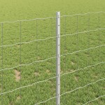vidaXL Îngrădire cu stâlpi Argintiu 1 x 10 m Oțel