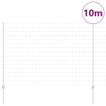 vidaXL Îngrădire cu stâlpi Argintiu 1.5 x 10 m Oțel