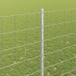 vidaXL Îngrădire cu stâlpi Argintiu 1.6 x 10 m Oțel