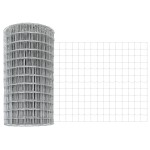 vidaXL Îngrădire cu stâlpi Argintiu 0.8 x 10 m Oțel