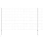 vidaXL Îngrădire cu stâlpi Argintiu 1.4 x 10 m Oțel vidaXL Îngrădire cu stâlpi Argintiu 1.4 x 10 m Oțel