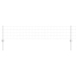 vidaXL Gard Euro cu 11 Stâlpi Argintii 0,4x25 m Oțel vidaXL Gard Euro cu 11 Stâlpi Argintii 0,4x25 m Oțel
