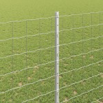 vidaXL Îngrădire cu stâlpi Argintiu 1.5 x 10 m Oțel