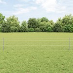vidaXL Îngrădire cu stâlpi Argintiu 0.4 x 25 m Oțel vidaXL Îngrădire cu stâlpi Argintiu 0.4 x 25 m Oțel