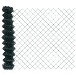 vidaXL Îngrădire cu stâlpi Verde 1.2 x 10 m Oțel vidaXL Îngrădire cu stâlpi Verde 1.2 x 10 m Oțel