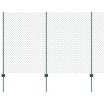 vidaXL Îngrădire cu stâlpi Verde 1.6 x 10 m Oțel vidaXL Îngrădire cu stâlpi Verde 1.6 x 10 m Oțel
