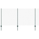 vidaXL Gard cu Stâlp Verde 1,2 x 10 m Oțel și PVC