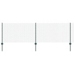 vidaXL Îngrădire cu stâlpi Verde 0.8 x 25 m Oțel vidaXL Îngrădire cu stâlpi Verde 0.8 x 25 m Oțel