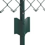 vidaXL Îngrădire cu stâlpi Verde 0.8 x 25 m Oțel vidaXL Îngrădire cu stâlpi Verde 0.8 x 25 m Oțel