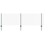 vidaXL Îngrădire cu stâlpi Verde 0.8 x 25 m Oțel vidaXL Îngrădire cu stâlpi Verde 0.8 x 25 m Oțel