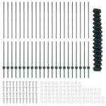 vidaXL Îngrădire cu stâlpi Verde 1.6 x 25 m Oțel vidaXL Îngrădire cu stâlpi Verde 1.6 x 25 m Oțel
