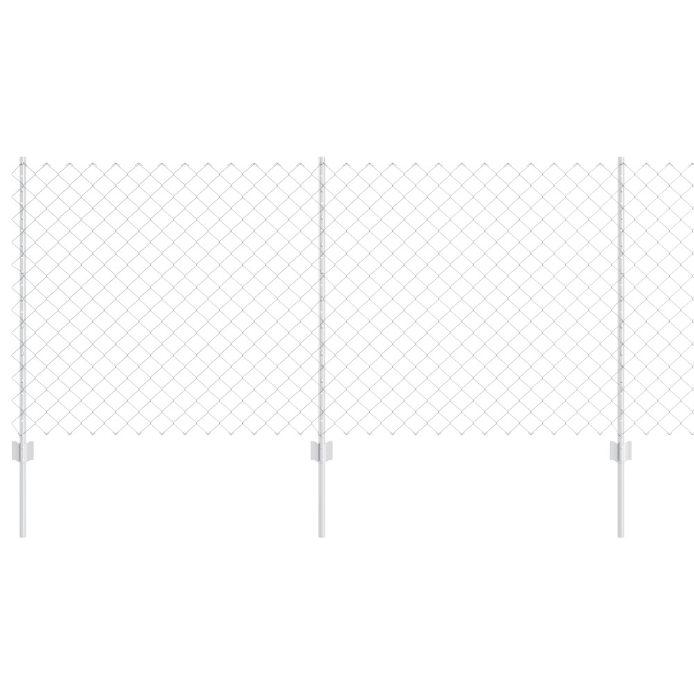 vidaXL Set Gard pentru Grădină Set de 2 Oțel galvanizat 25 x 1 m