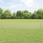 vidaXL Îngrădire cu stâlpi Argintiu 0.4 x 10 m Oțel vidaXL Îngrădire cu stâlpi Argintiu 0.4 x 10 m Oțel