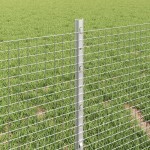 vidaXL Îngrădire cu stâlpi Argintiu 0.4 x 10 m Oțel vidaXL Îngrădire cu stâlpi Argintiu 0.4 x 10 m Oțel