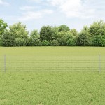vidaXL Îngrădire cu stâlpi Argintiu 0.4 x 10 m Oțel vidaXL Îngrădire cu stâlpi Argintiu 0.4 x 10 m Oțel
