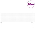 vidaXL Îngrădire cu stâlpi Argintiu 0.6 x 10 m Oțel