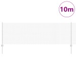 vidaXL Îngrădire cu stâlpi Argintiu 0.8 x 10 m Oțel