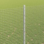 vidaXL Zărzile Sudate cu 10 U Posturi Argintii 1.5x10 m Oțel