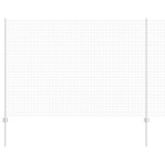 vidaXL Îngrădire cu stâlpi Argintiu 1.5 x 10 m Oțel