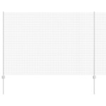 vidaXL Îngrădire cu stâlpi Argintiu 1.5 x 25 m Oțel