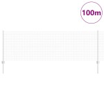 vidaXL Îngrădire cu stâlpi Argintiu 0.8 x 100 m Oțel