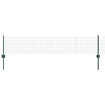 vidaXL Îngrădire cu stâlpi Verde 0.4 x 10 m Oțel