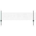 vidaXL Îngrădire cu stâlpi Verde 0.5 x 10 m Oțel