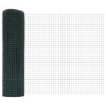 vidaXL Set Gard Set de 2 Verde Oțel Vopsit în Pulbere 10 x 0.5 m