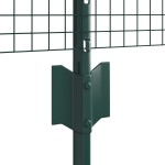 vidaXL Set Gard Set de 2 Verde Oțel Vopsit în Pulbere 10 x 0.5 m