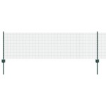 vidaXL Gard cu Stâlp Verde 0,6 x 10 m Oțel și PVC