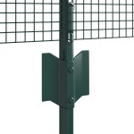 vidaXL Gard cu Stâlp Verde 0,6 x 10 m Oțel și PVC