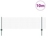 vidaXL Gard cu Stâlp Verde 0,6 x 10 m Oțel și PVC