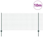 vidaXL Set Împrejmuire Set de 2 Verde Metal 10 x 1 m Durabil