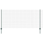 vidaXL Gard cu Stâlp Verde 1,2 x 10 m Oțel și PVC