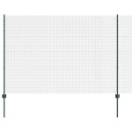 vidaXL Îngrădire cu stâlpi Verde 1.5 x 10 cm Oțel vidaXL Îngrădire cu stâlpi Verde 1.5 x 10 cm Oțel