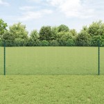 vidaXL Îngrădire cu stâlpi Verde 0.8 x 25 m Oțel vidaXL Îngrădire cu stâlpi Verde 0.8 x 25 m Oțel
