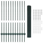 vidaXL Îngrădire cu stâlpi Verde 1 x 25 m Oțel vidaXL Îngrădire cu stâlpi Verde 1 x 25 m Oțel