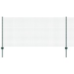vidaXL Îngrădire cu stâlpi Verde 1 x 25 m Oțel