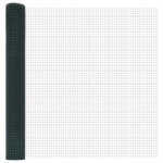 vidaXL Îngrădire cu stâlpi Verde 1 x 25 m Oțel vidaXL Îngrădire cu stâlpi Verde 1 x 25 m Oțel