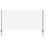 vidaXL Gard cu Stâlp Verde 1,2 x 25 m Oțel și PVC