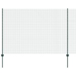 vidaXL Îngrădire cu stâlpi Verde 1.6 x 25 m Oțel vidaXL Îngrădire cu stâlpi Verde 1.6 x 25 m Oțel