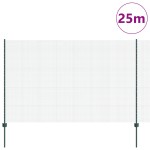 vidaXL Îngrădire cu stâlpi Verde 1.6 x 25 m Oțel vidaXL Îngrădire cu stâlpi Verde 1.6 x 25 m Oțel