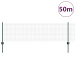 vidaXL Îngrădire cu stâlpi Verde 0.6 x 50 m Oțel vidaXL Îngrădire cu stâlpi Verde 0.6 x 50 m Oțel