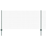 vidaXL Îngrădire cu stâlpi Verde 1 x 50 m Oțel