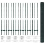 vidaXL Îngrădire cu stâlpi Verde 1.4 x 50 m Oțel vidaXL Îngrădire cu stâlpi Verde 1.4 x 50 m Oțel