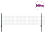 vidaXL Zidărie din sârmă sudată cu 44 U Posturi Verde 0.5x100 m Oțel