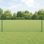 vidaXL Îngrădire cu stâlpi Verde 0.8 x 100 m Oțel vidaXL Îngrădire cu stâlpi Verde 0.8 x 100 m Oțel