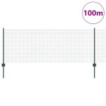 vidaXL Îngrădire cu stâlpi Verde 0.8 x 100 m Oțel vidaXL Îngrădire cu stâlpi Verde 0.8 x 100 m Oțel